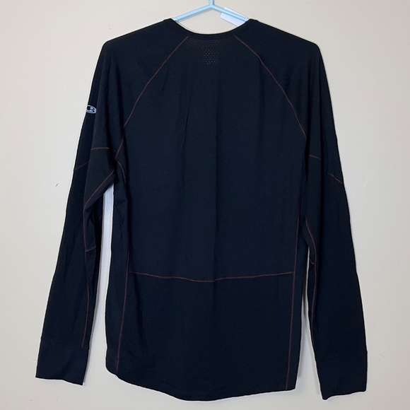 Icebreaker 260 Merino Wool Base Layer Long Sleeve Shirt - Men's Size XXL - Black - Picture 3 of 10